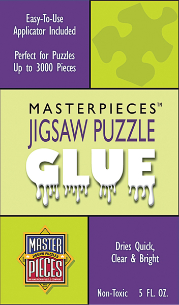 MasterPieces 5 Ounce Jigsaw Puzzle Glue with Spreader Cap