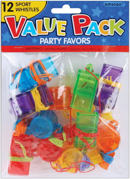 Wholesale Party Favors 12 / Pkg-Sports Whistles(6x$4.64)