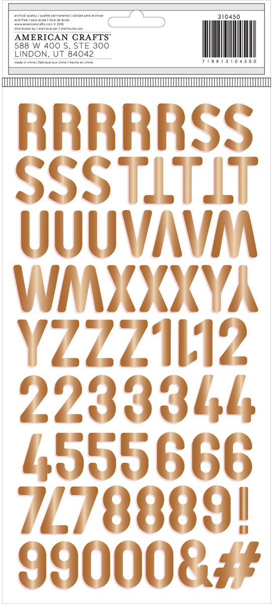 Birthday Bash Thickers Stickers 5.5"X11" 2 / Pkg-Celebrate Al(4x$5.88)