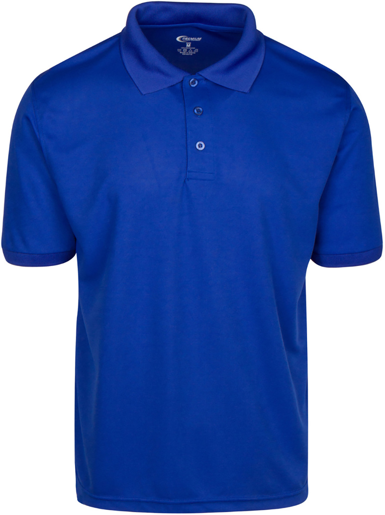 Wholesale Men's Polo S/S Shirts, Royal Blue, Small - DollarDays
