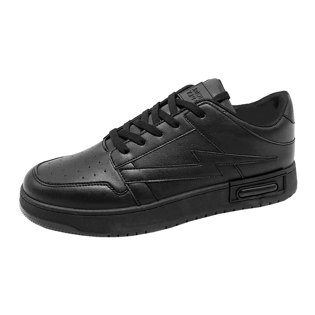 Wholesale Men's Low-Court Sneakers, Black, 7-12 - DollarDays