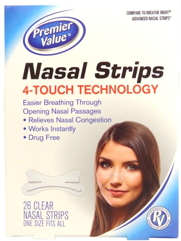 Wholesale Nasal Strip 4-Touch Technology Clear 26 Count