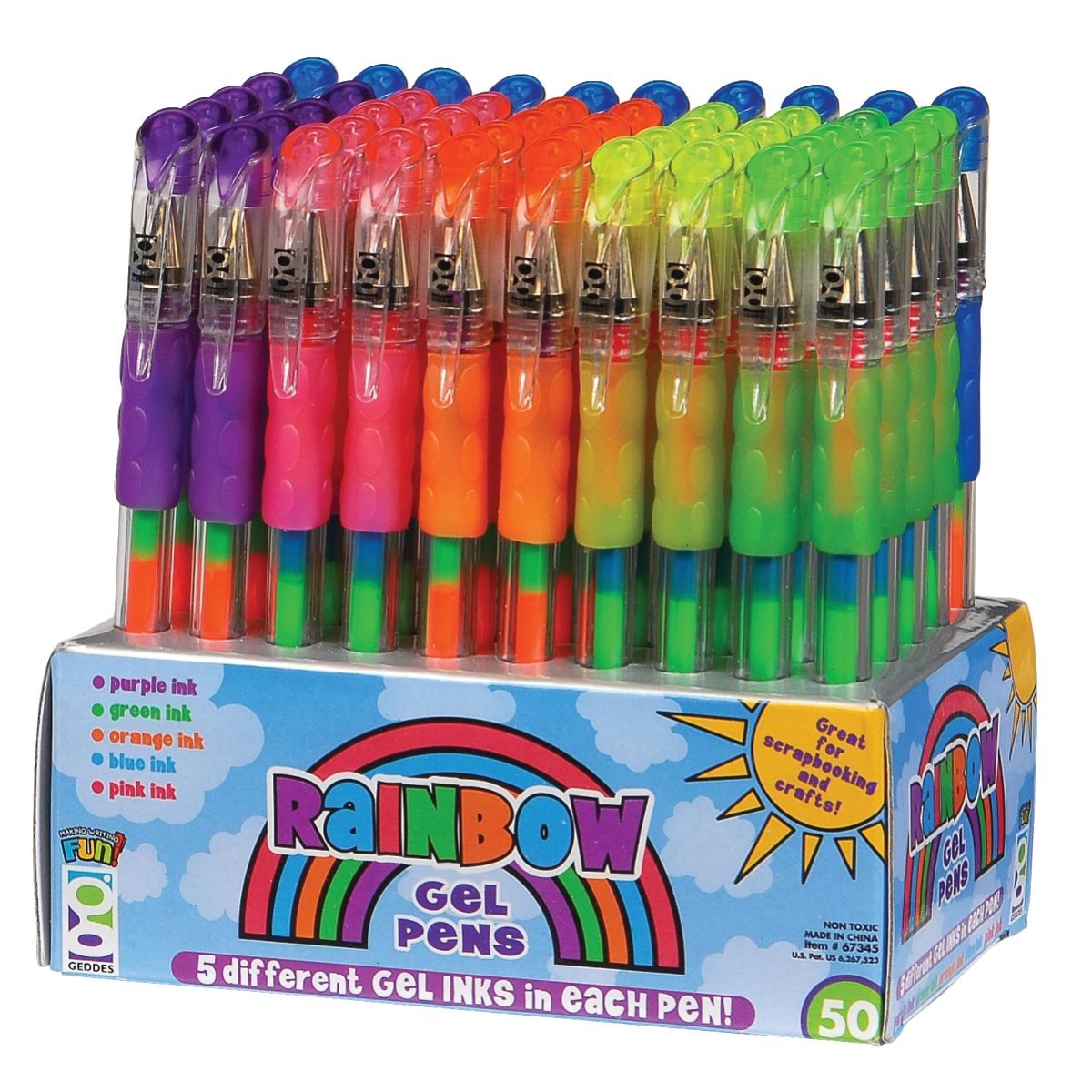 Wholesale Rainbow Gel Pen(50x$0.76)