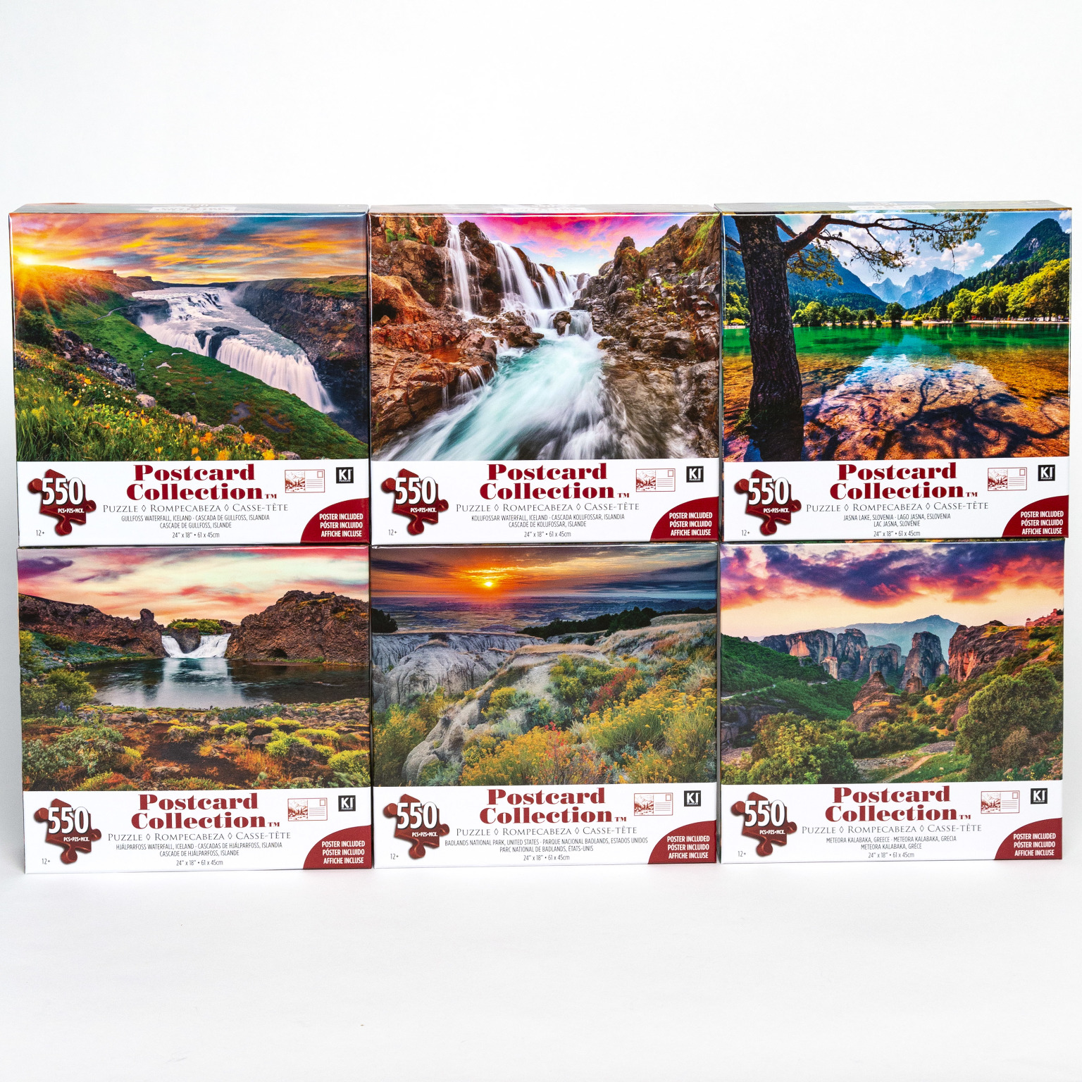 Wholesale Postcard Puzzles - 550 Pieces, Assorted