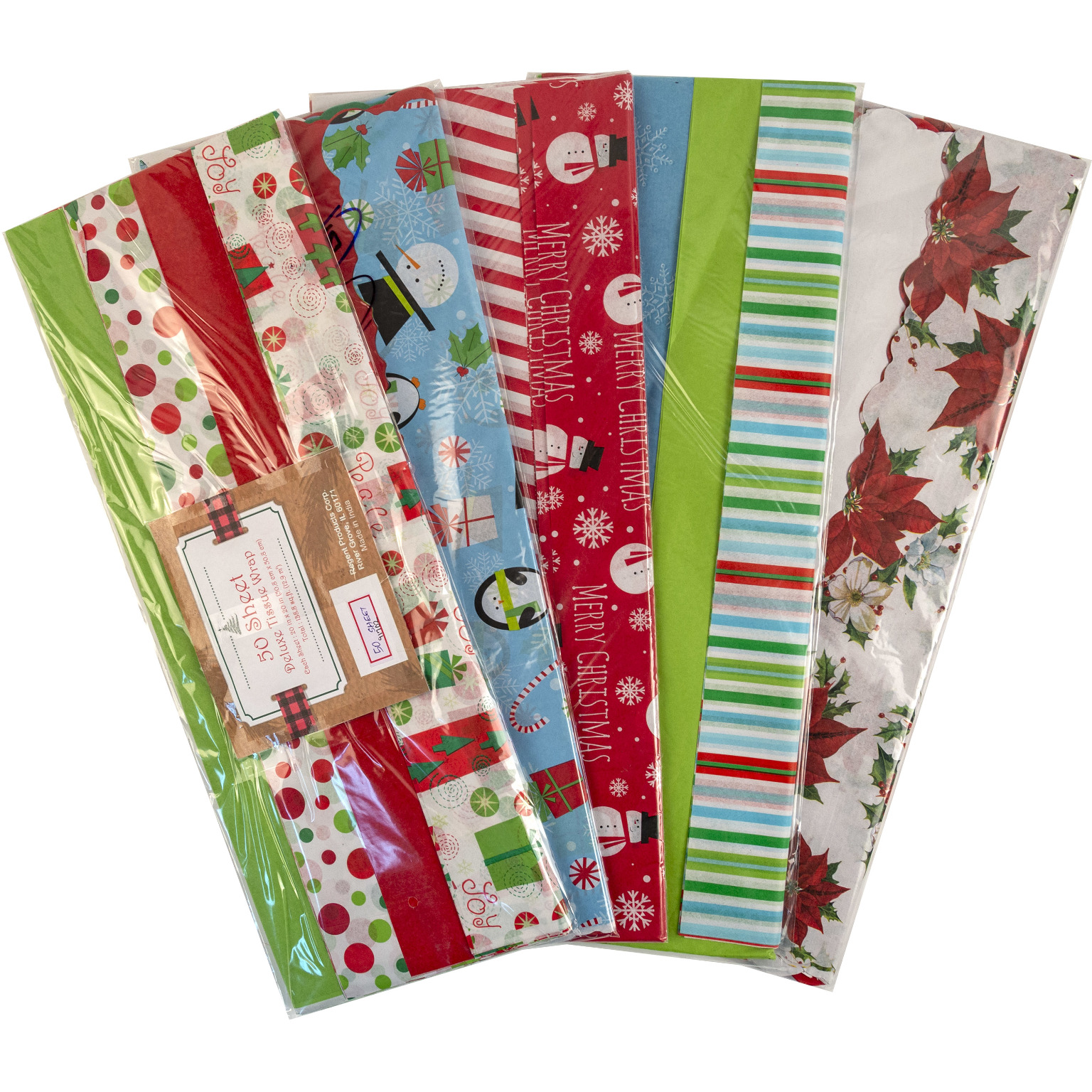 Wholesale 50 Sheet Deluxe Christmas Tissue Paper | DollarDays