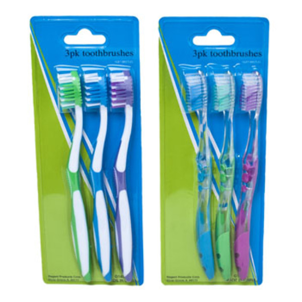 Wholesale 3 Pack Adult Soft Toothbrushes (SKU 2321754) DollarDays