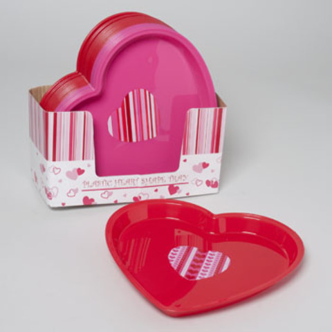 Wholesale Valentine's Day Heart Shaped Tray(36x$1.53)
