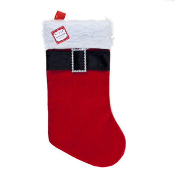 Wholesale Red Velvet Stocking Plush With Hangtag / Hook(18x$2.11)