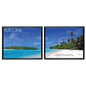 Advantus Corp. Motivational Posters, Success, 30x24, 2/PK, Black 