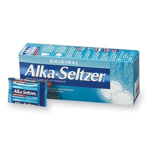 Medique | Alka Seltzer® Antacids & Stomach Relief Tablet: (1) 72 Envelopes - Alka Seltzer, Original | Part #43224