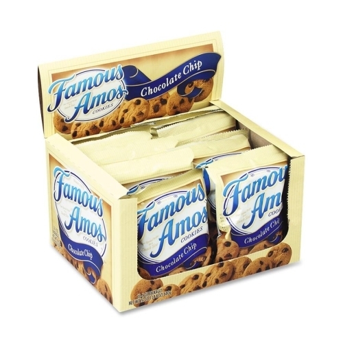 Keebler Famous Amos Cookies, Chocolate Chip, 2 Oz, 8 / BX(3x$8.35)