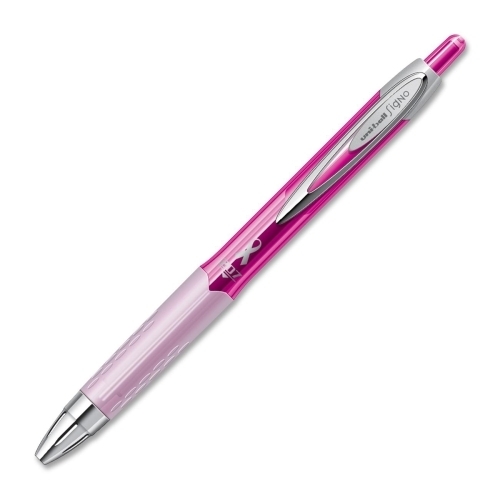 Wholesale Pink Ribbon Uni-Ball Gel Pen - 0.7MM(16x$1.84)