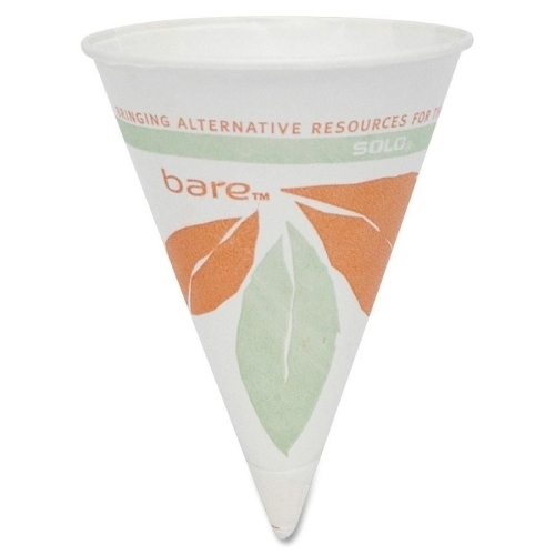Solo Cup Company Paper Cone Cups, Dry Wax, 4 Oz.,(1200x$0.03)