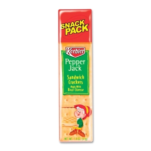 Keebler Keeble Sandwhich Crackers, Pepper Jack, 12 / BX(4x$7.59)