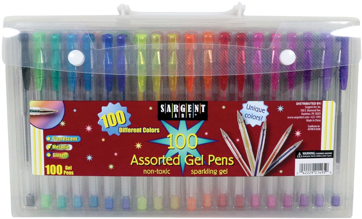 Wholesale 100CT. Assorted Gel Pens(12x$25.31)