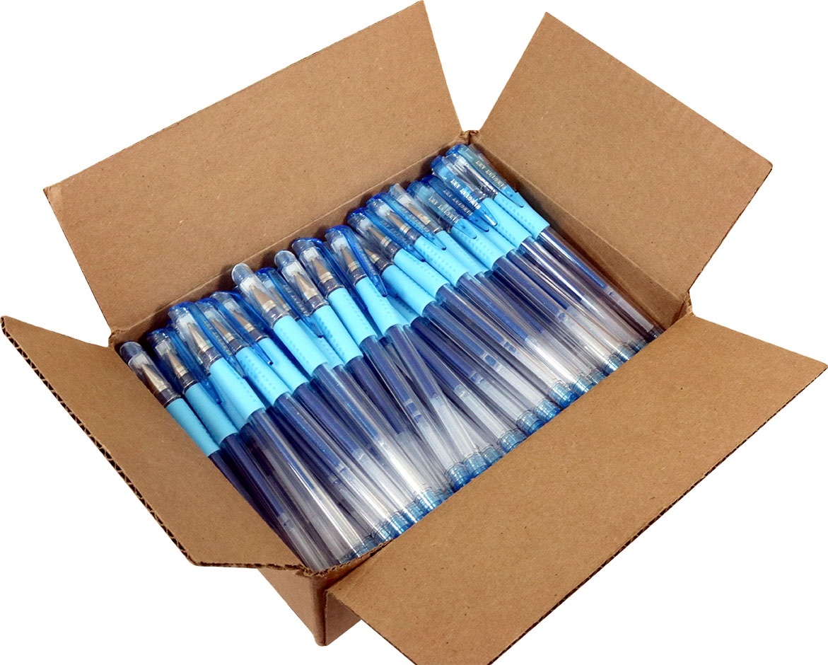 Wholesale 100 Blue Glitter Gel Pen Bulk Pack | DollarDays