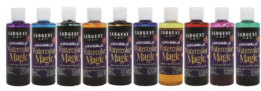 Set of 10 - 4Oz Washable Watercolor Magic