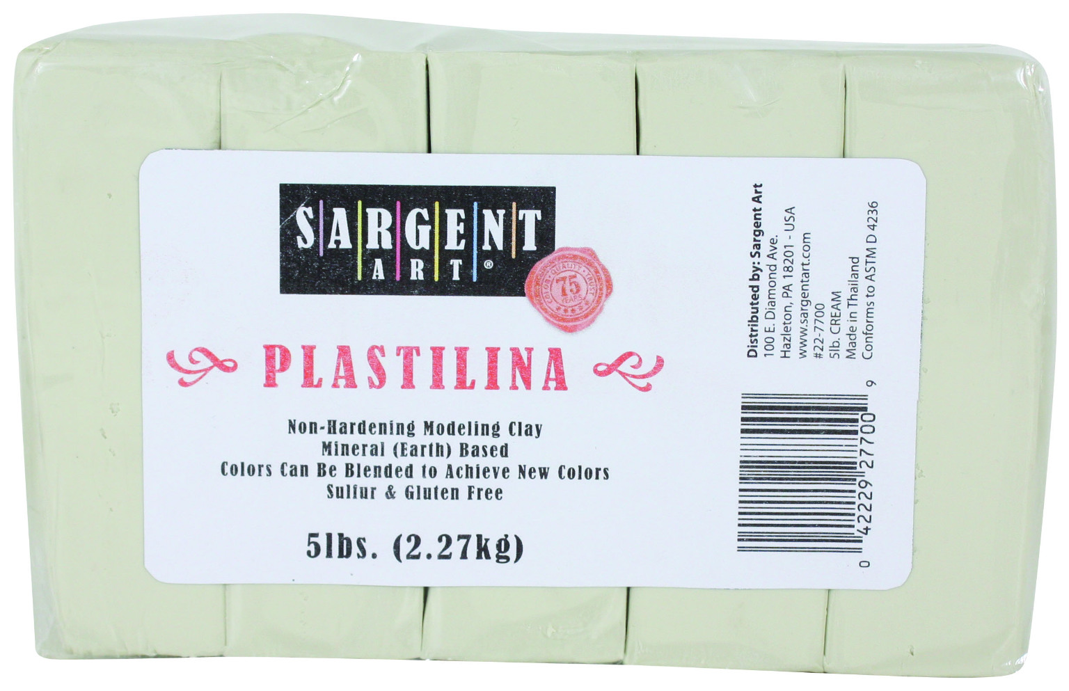 Wholesale 5 LB. Clay Solid Cream(6x$10.92)