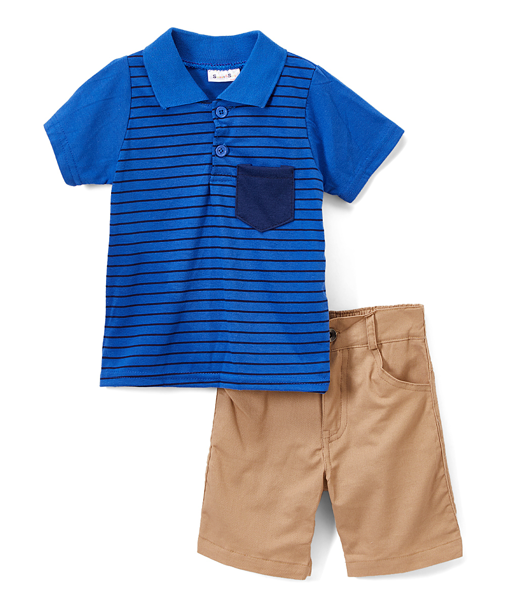 Wholesale Baby Boy Twill Shorts With Polo (SKU 2332061) DollarDays