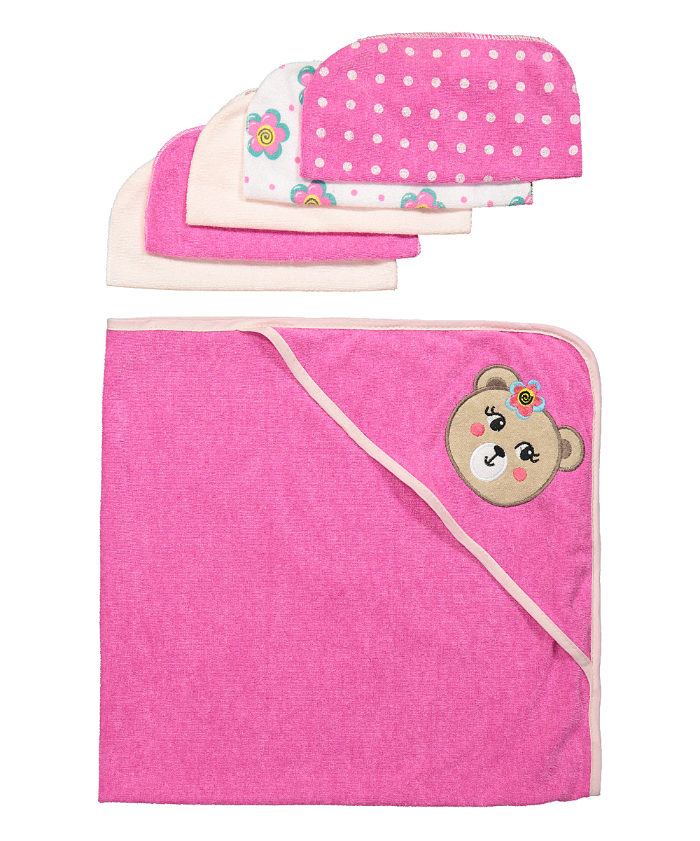 Wholesale Baby Hooded Towel with Washcloths Gift Set, Assorted Prints ...