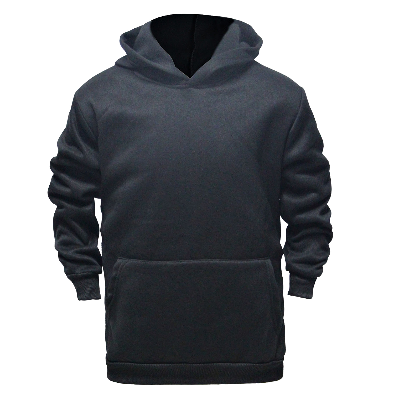 Wholesale Men's Pullover Hoodies - S-2X, Charcoal, Fleece