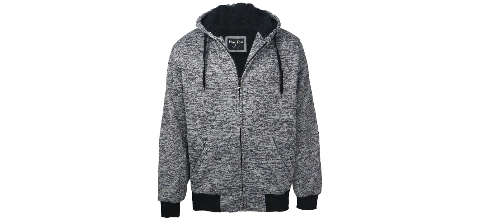 Wholesale Men's Zip Up Hoodies - S-2X, Light Grey | DollarDays