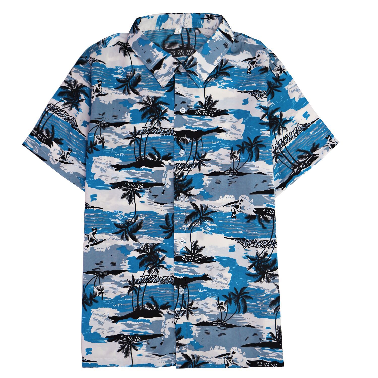 Wholesale Mens Hawaiian Shirts - Royal Blue (SKU 2330317) DollarDays