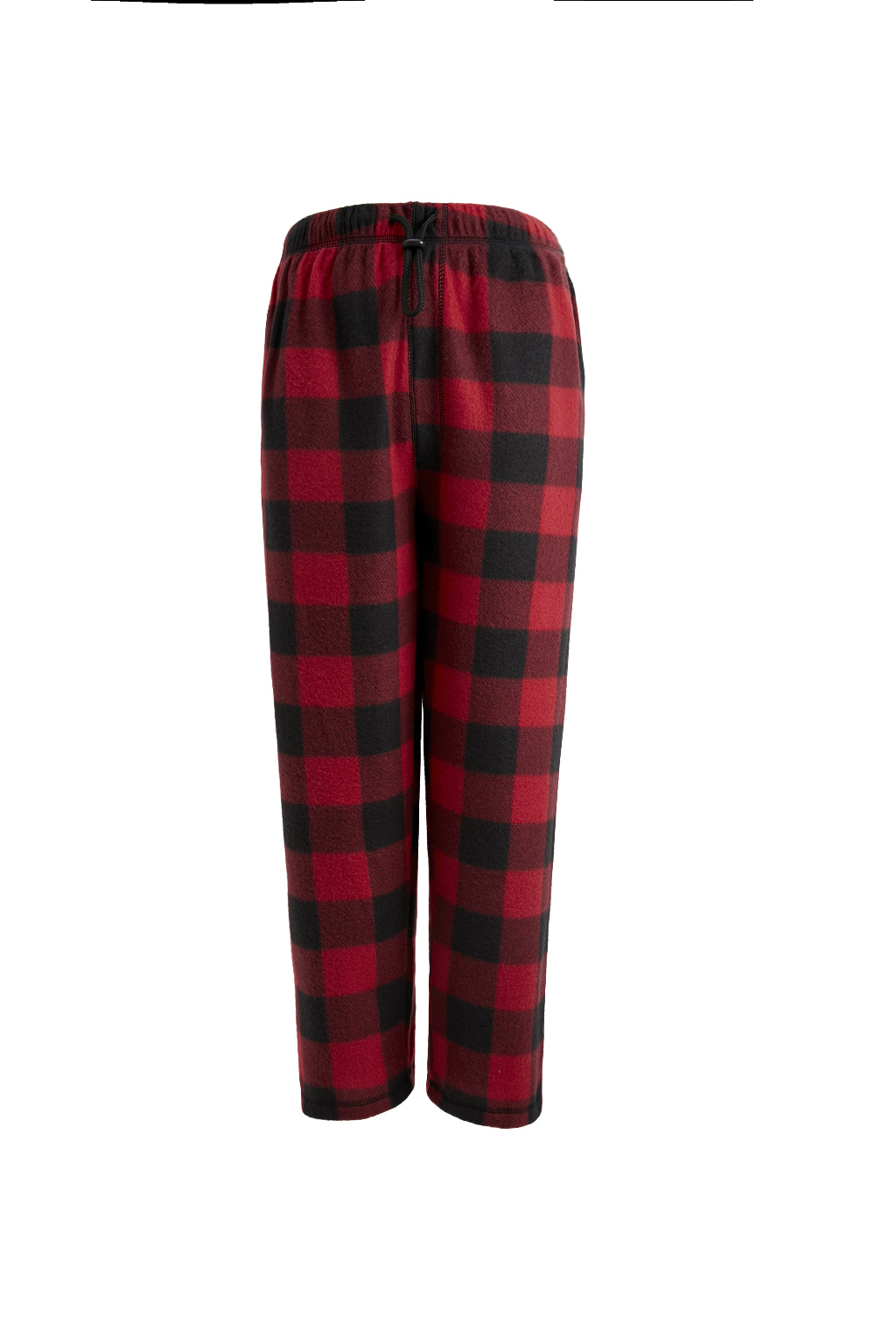 Wholesale Men's Fleece Pajama Pants - 3X-5X, Red/Black Plaid