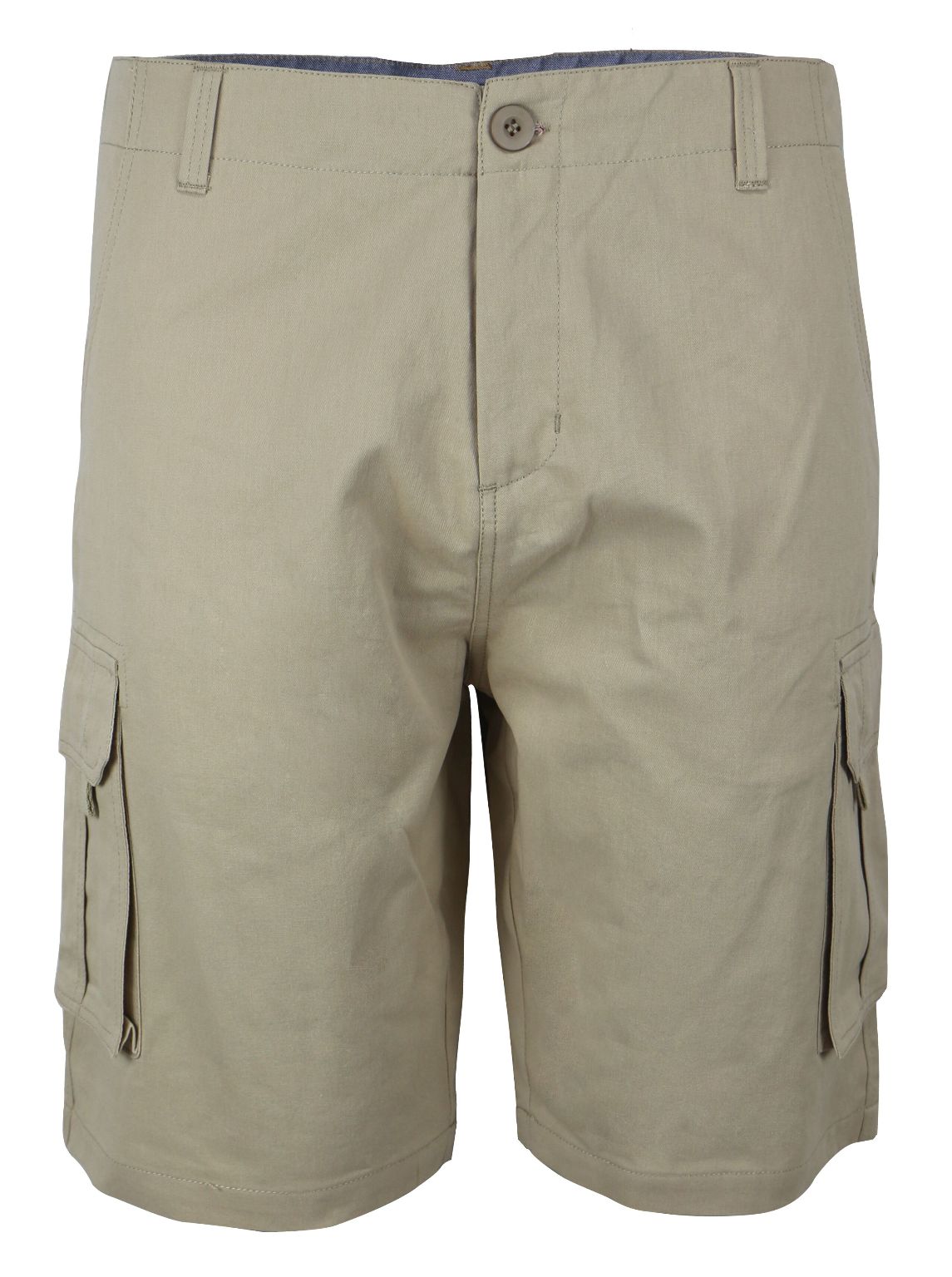 Wholesale Men's 100% Cotton Twill Cargo Shorts - Beige, 30 - 40