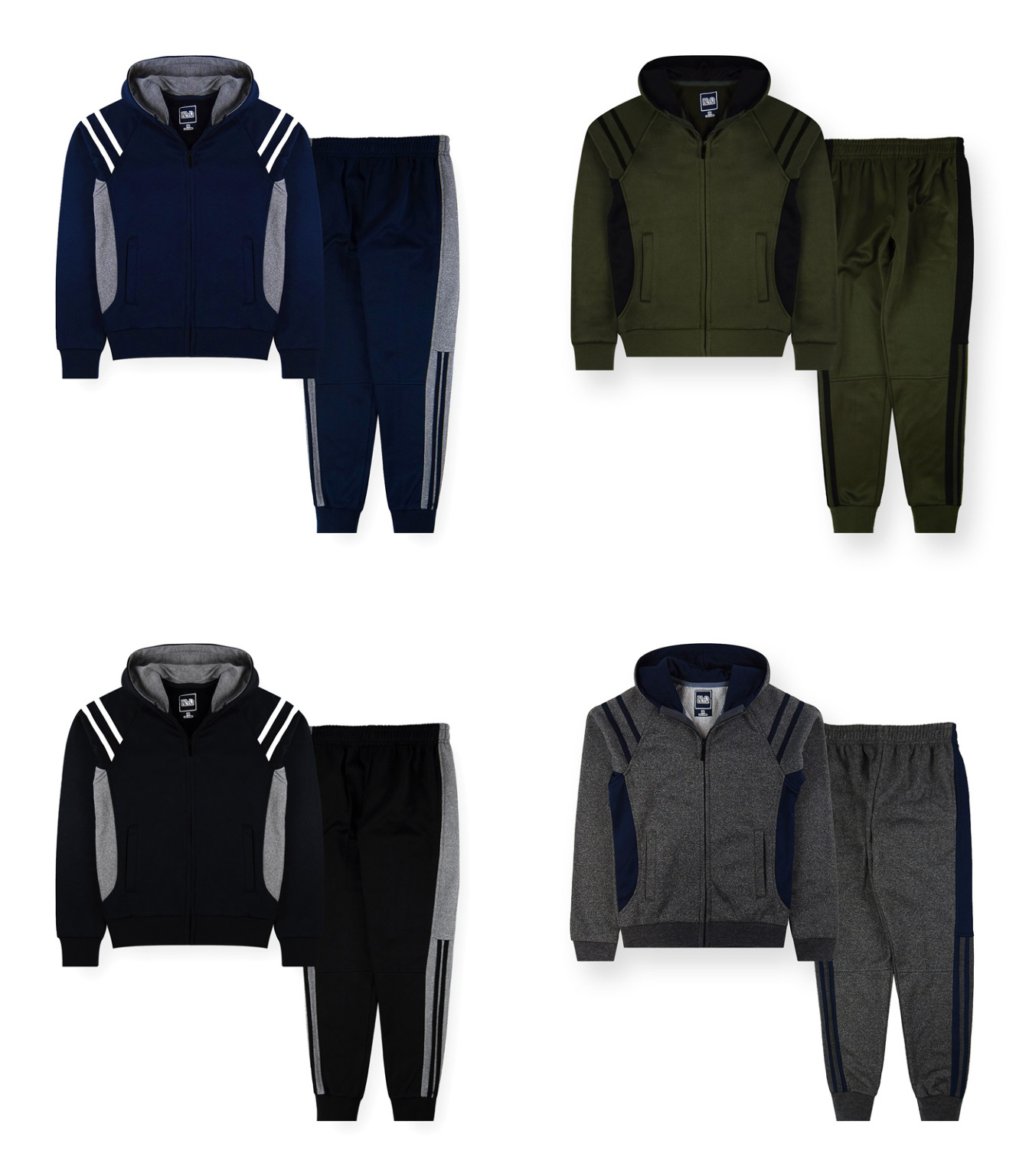 Wholesale Boys' Classic Stripe Tracksuit Set | DollarDays