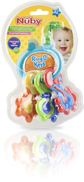 Wholesale Nuby(TM) Teether Ring O' Keys(24x$4.38)