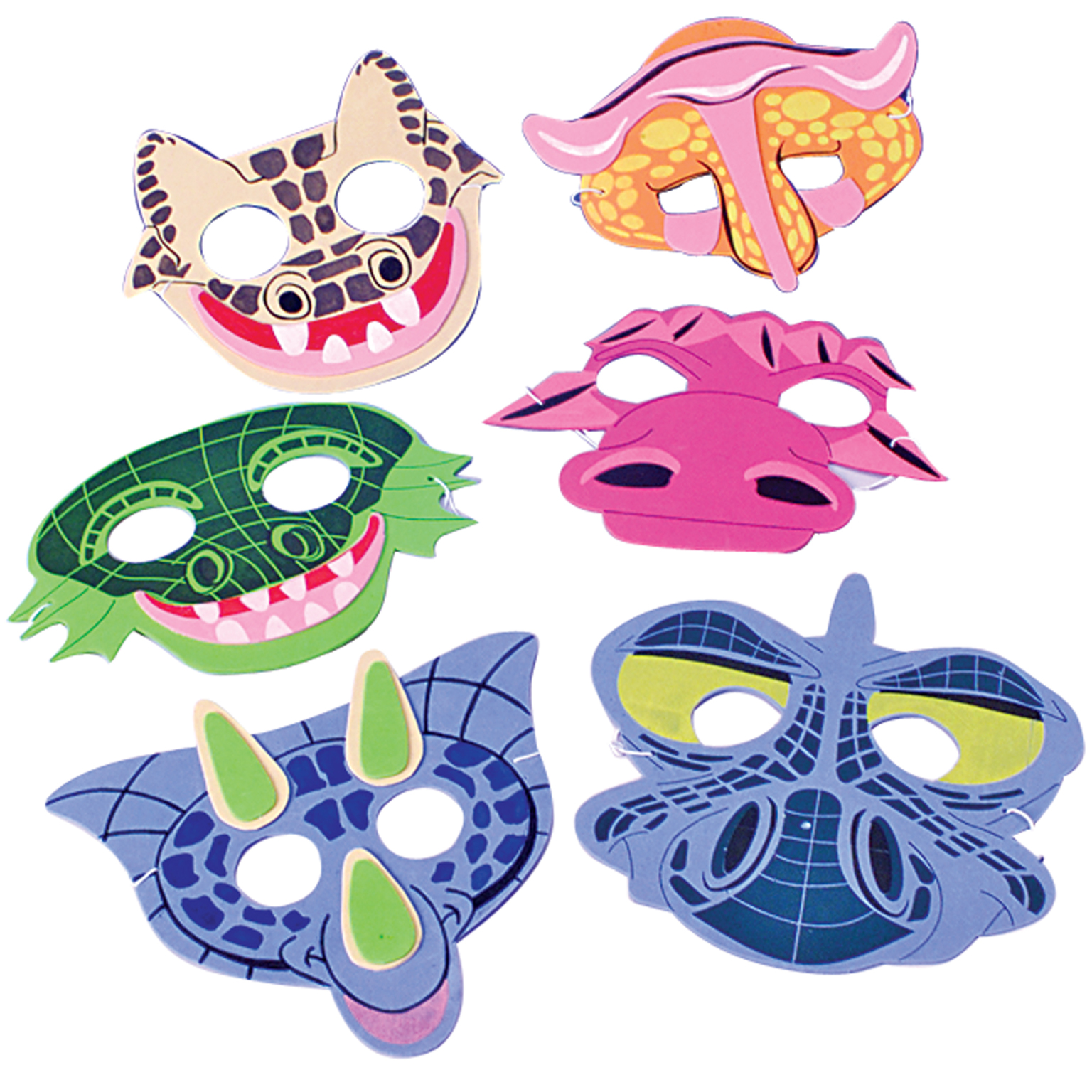 Wholesale Dinosaur Foam Masks(144x$0.36)