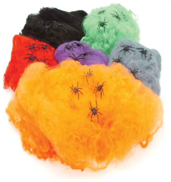 Wholesale Jumbo Neon Spider Webs(24x$1.88)