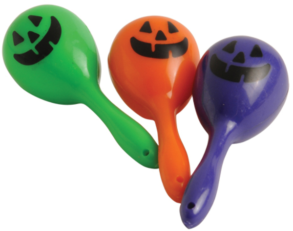 Wholesale Mini Jack O Lantern Maracas(240x$0.21)
