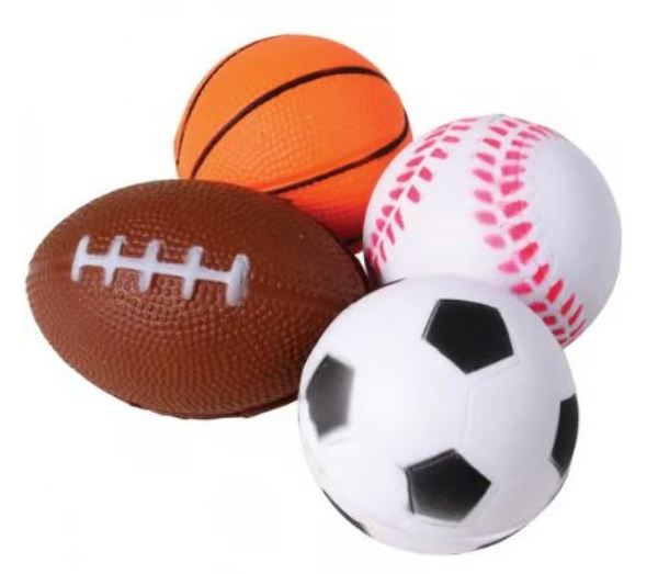 Bulk Sports Stress Balls in 4 Designs - DollarDays