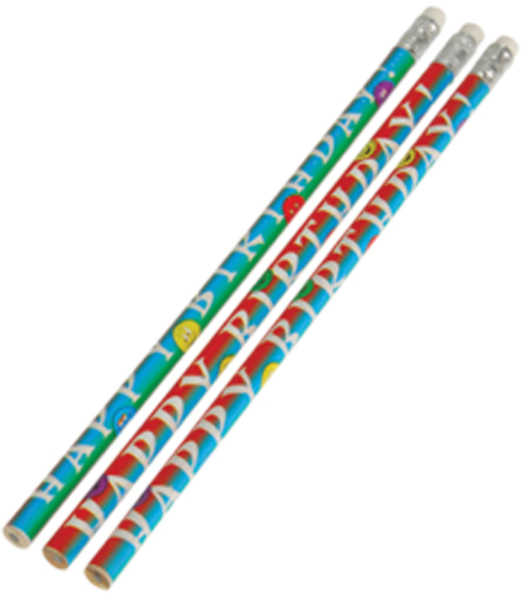 Wholesale Happy Birthday Smile Pencils(384x$0.14)