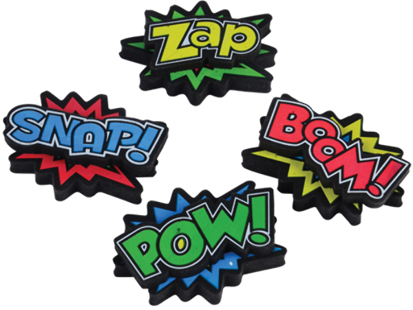 Wholesale Superhero Erasers(240x$0.18)