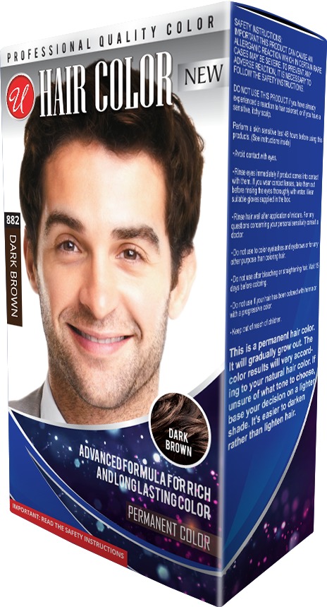 Wholesale Men's Professional Quality Hair Color - Dark Brown(24x$1.34)