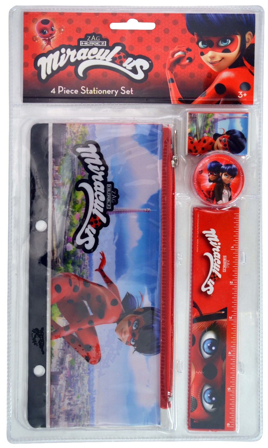 Wholesale Miraculous Ladybug Stationery Set, 4 Piece | DollarDays