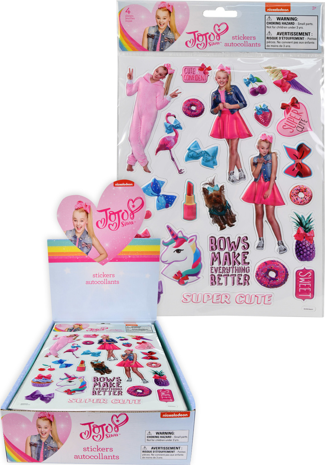 Wholesale JoJo Siwa Raised Sticker Sheet SKU 2325906 