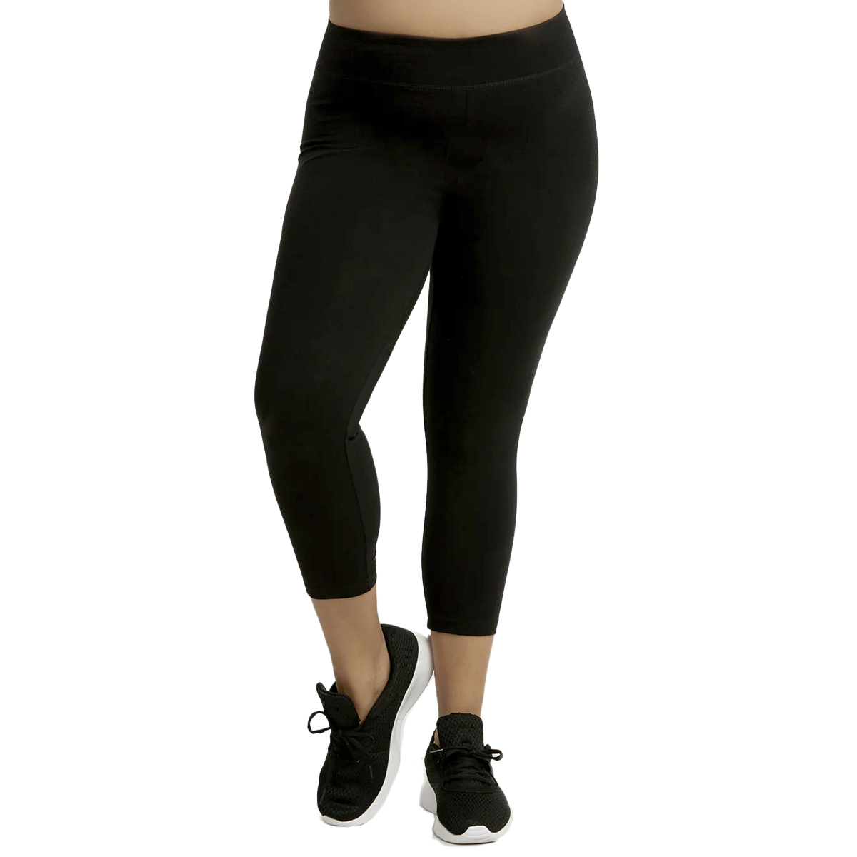 Wholesale Women's Capri Leggings, 2XL, Black - DollarDays