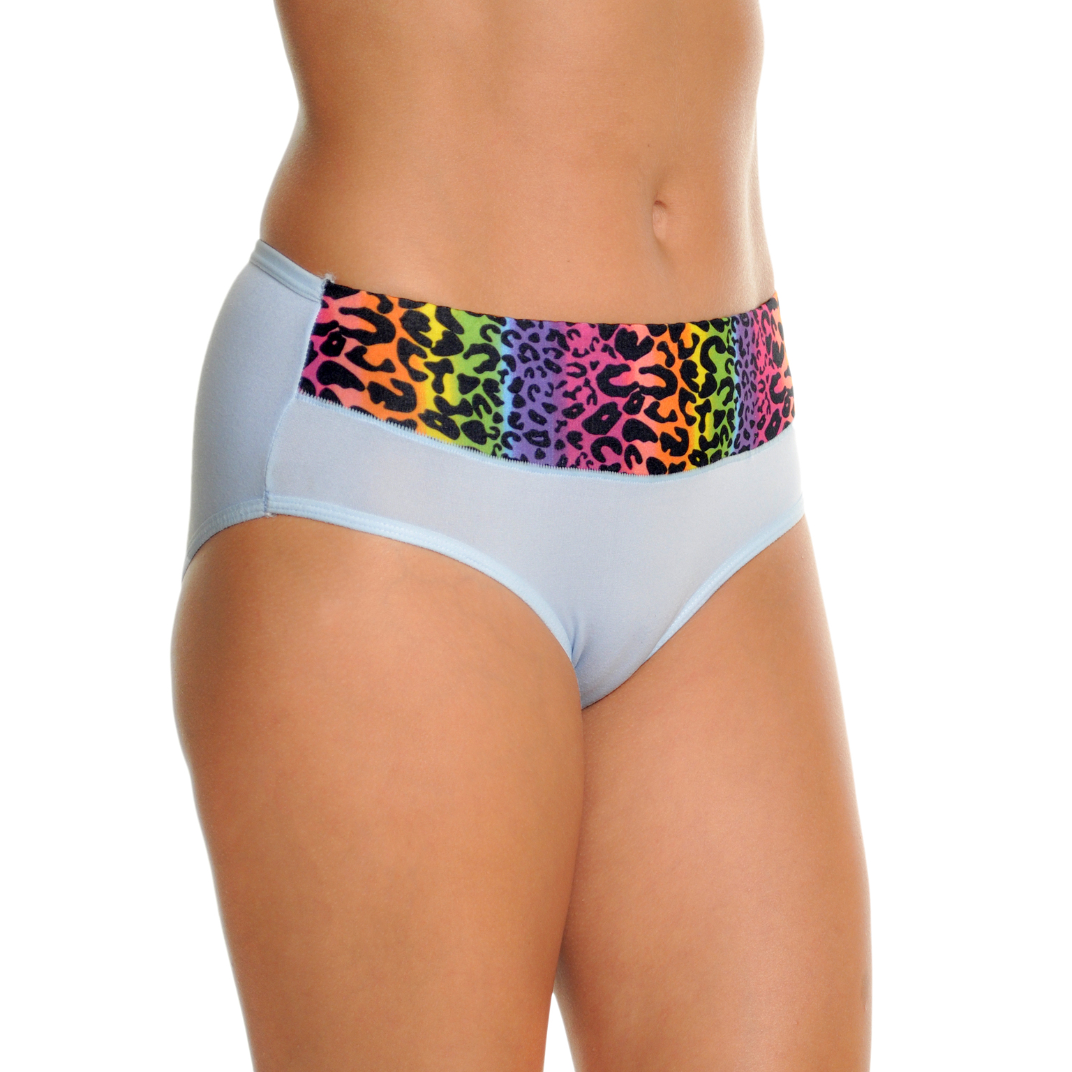 Wholesale Hiphugger Panties With Rainbow Cheetah Print(280x$1.59)