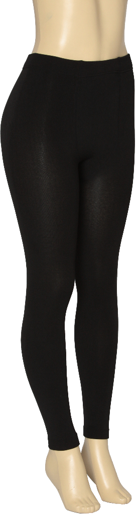Bulk Women's Fleece Leggings - Black, S/M - L/XL - DollarDays